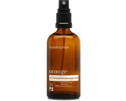 RainPharma Natural Room Spray Orange - 100ml – Met Pure Essentiële Olie – Intense Geur – Geschikt voor Textiel – Natuurlijk Huisparfum – Interieurspray – Luxe Woonaccessoires – Luchtverfrisser – Aromatherapie Producten