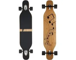 Complete Drop Through Longboard Cruiser - Flexibel Bamboo/Maple Deck en ABEC-9 Lagers