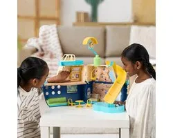 Bluey - Cruiseschip Speelset + 2 Figuren + 1 Speeboot + 13 Accessoires - Bluey Speelgoed - Speelgoed vanaf 3 Jaar - Boot - Schip
