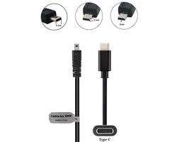 OneOne 0,3m USB kabel AV / datakabel USB C. Voor enkele camera's als oplaadkabel past op Panasonic Lumix DMC-LZ30, DMC-LZ4, DMC-LZ40, DMC-LZ5, DMC-LZ6, DMC-LZ7, DMC-LZ8, DMC-S1, DMC-S2, DMC-S3, DMC-S5, DMC-SZ1, DMC-SZ10, DMC-SZ3, DMC-SZ30, DMC-SZ5