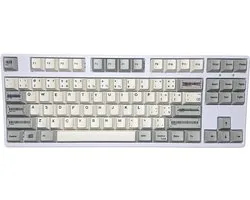 Office Grey Keycaps - Keycaps pour Gaming Clavier - Cherry - PBT - Dye-Sub - 143 Keys