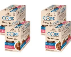 Wellness Core Tender Cuts Tuna Selection - Kattenvoer - 4 x Tonijn 6x85 g