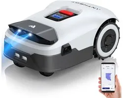 Anthbot Genie 3000 – Slimme Robotmaaier – Automatische Grasmaaier – Tuinmaaier – Maaier – Draadloos 4G/Bluetooth/WiFi – RTK GPS & 4 Camera’s – Obstakeldetectie – App- en Handbediening – IPX6-waterdicht – Stil – Tot 3000 m² – Multi-zone