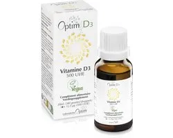 Optim D3 - Complément alimentaire de vitamine D végétale - vegan - naturel |-500UI par goutte - flacon de 20ML - Lichen - plantes - adultes - enfants