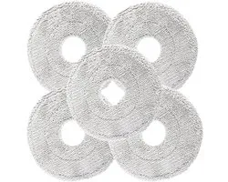 Lingettes de nettoyage - Lot de 5 - Compatibles avec les modèles Dreame L10 Ultra/ L10S PRO / L10S Ultra Heat/ L10 Prime / L20 / L30 / L40 / L50 / X30 / X40 / X50 Ultra - Lavables et réutilisables - Remplacement