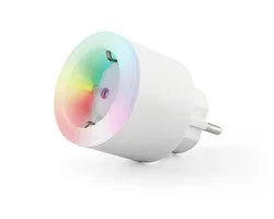 Caliber Slimme Stekker - Smart Plug - Google Home - Tuya Smart App - LED RGB Verlichting - Nachtlampje - Slimme Stekker met Energiemeter - Kerstverlichting bedienen - Wit (HWP101LE)