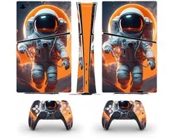 PS5 Slim Disc - Console Skin - Cosmic Explorer - PS5 Skin - PS5 sticker - 1 console en 2 controller stickers