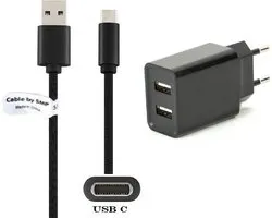 OneOne 2.1A lader met 2 poorten + 1,5m standaard USB C kabel. Oplader adapter past op Ultimate ears EPICBOOM, EVERBOOM, MINI ROLL, BOOM 4, MEGABOOM 4, WONDERBOOM 4