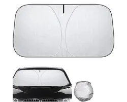 Opvouwbare Autoruit Zonnescherm – UV-Resistente Voorruit Zonwering voor Auto – Universele Zonbescherming voor de Auto (140 x 70 cm)