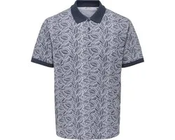 Only & Sons Poloshirt Onsjason Reg Ss Aop Polo 22037426 Blue Nights/bright White Mannen Maat - S