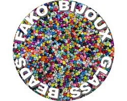 Fako Bijoux® - Boîte à Perles DIY - Perles de Rocailles en Glas - Fabrication de Bijoux - 2-3mm - 2300 Pièces - Mix