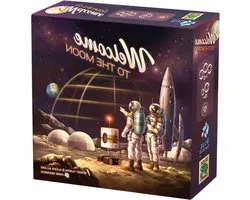 Blackrock Games Welcome to The Moon – Version française – jeu de société – de 1 à 6 joueurs – à partir de 10 ans – tactique et rapide – 8 mondes différents – édité par Blue Cocker