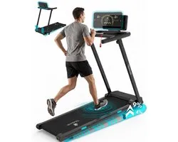 TibaGoods loopband 1-12 km/u - Belastbaar gewicht 130kg - Loopbanden voor thuis - Loopband inklapbaar met helling - Wandelband - Walking pad - Inclusief digitale display