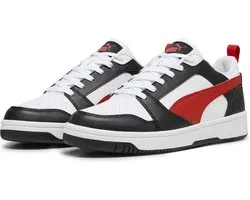 PUMA Rebound v6 Low Unisex Sneakers - PUMA White-For All Time Red-PUMA Black