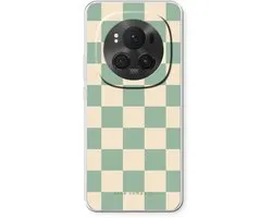 Case Company® - Coque compatible avec Honor Magic 6 Pro - Carreaux menthe - Soft Cover Étui Téléphone - Protection de tous les côtés et du bord de l'écran