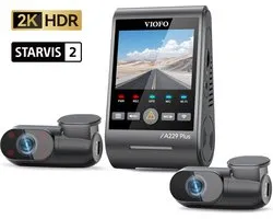 VIOFO A229 Plus 3CH - Triple 2K Dashcam - Commande vocale Smart - 2023