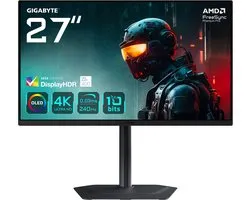 GIGABYTE MO27U2 - Moniteur de Gaming 4K Ultra HD QD-OLED - 240 Hz - 27 pouces