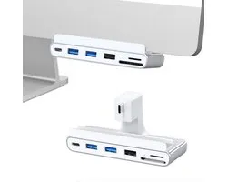 iMounts iMac 24 inch USB-C hub met HDMI - iMac USB-C Thunderbolt - USB-C - SD-reader - USB3.0