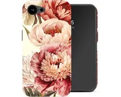 Coque Selencia - Compatible Apple iPhone 17e / 16e - Coque arrière compatible MagSafe - Pivoine vintage