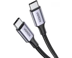 UGREEN USB-C naar USB-C Data en Laadkabel 100W 0.5M Grijs
