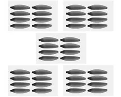 Voor AE8 Pro Max Obstacle Avoidance Drone - Propellerblad, accu, USB-lader en motorarm met borstelloze motor - 40PCS propeller