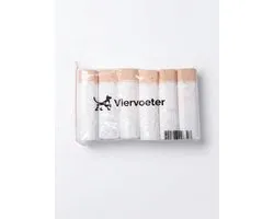 6 rollen Viervoeter Kattenbakzakken voor Zelfreinigende Kattenbak - Extra stevig - Automatische kattenbakzakken - 15 stuks per rol - 45×50CM