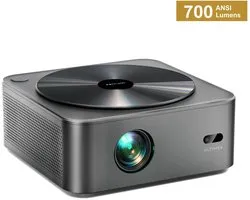 ULTIMEA Apollo P40 - Projector, 700 ANSI-Lumen, Native 1080P met Autofocus, 4K Home Cinema Beamer, Zwart
