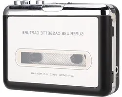 USB draagbare cassetteband naar cd-converter - audio capture walkman tape in MP3-formaat - compatibel met laptop en pc cassette speler