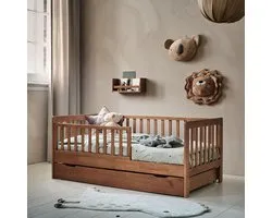 Petite Amélie Peuterbed Plume – 70x140 cm – Walnoot