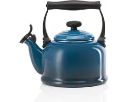 Le Creuset Fluitketel Tradition - Deap Teal - 2.1 liter - inductie geschikt -