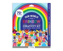 Our World Is a Rainbow Creativity Kit [With Stickers and Multi-Color Pencil]