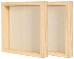 CENPEK 2-pack houten panelen onafgewerkte houten canvas houten paneelborden voor schilderen gieten kunst gebruik met - ShopVlot