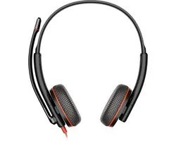 Poly Blackwire 3225 On-Ear Hoofdtelefoon Voor Pc/Laptop Usb-C 3,5 Jack