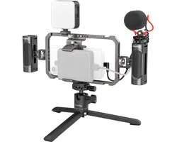 SmallRig All-in-One Video Kit For Smartphone Creators with Audio and Lighting System 3384D