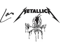 Ahead Sticks Lars Ulrich Aluminium Sticks, LU-SGL, metallica, Long Taper - Accessoire voor drum