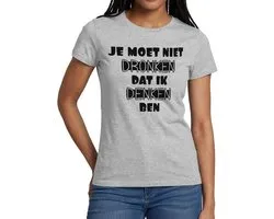 Grappig Alcohol | Niet Dronken T-Shirt Dames