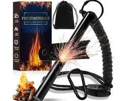 Lexium Vuurstarter - Vuursteen - Firesteel - Magnesium stick - Firestarter - Survival spullen - Vonkstaaf