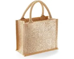 Shimmer jute mini gift bag