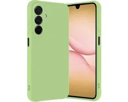 Coque compatible avec Samsung A17, coque arrière en Siliconen , compatible avec Samsung Galaxy A17, verte