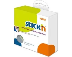 Stick'n Re-Stik Dubbelzijdig Tape - 25mmx12meter - Niet Permanent - Herbruikbare