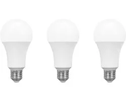 Spectrum LED Lamp A60 E27 - 20W - 230V - 2045 Lumen - 6000K Koud Wit - Ø60mm - Voor Plafondlamp, Tafellamp of Vloerlamp - 3 stuks
