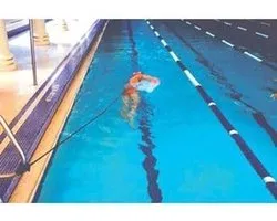 Zwem Riem - Weerstandsband - Aquatraining - Verstelbare Tailleband - 1.2m Slang - Groen