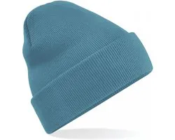 chapeau d'hiver AIRFORCE BLEU| bonnet tricoté classique en 30 couleurs différentes| tricot à deux couches