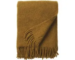 Klippan wollen plaids - dekens - Gotland caramel - 130x200 cm