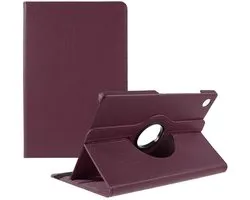 Hoes 360° Draaibare Book Case Paars Geschikt voor Samsung Galaxy Tab A9 Plus