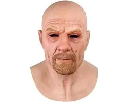 Walter H. White masker - Breaking Bad masker - Oude man masker - Horror masker - Halloween masker - Eng masker - Carnaval masker