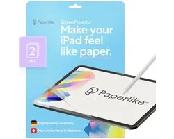 Paperlike® 3 Screenprotector (2x) voor iPad Pro 11 inch (M5 / M4) – Echt papiergevoel, bubbelvrije installatie (Butterfly), beschermt Pencil-tip