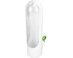 Dailygoods - Aramox Kruidenhouder, Plastic Kruidenopslagcontainer voor Verse Kruiden, Smaakbeschermer Om de Versheid van Koriander en Peterselie Te Verlengen, 9,8 Inch Hoog, Ideaal voor Thuiskeukens