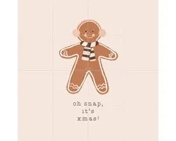 IXXI Oh Snap It's Xmas, Orara Studio & Various - 80 x 80 cm - Gratis ophangtool - Grote wanddecoratie en posters - Illustraties, Fantasierijk, Speels