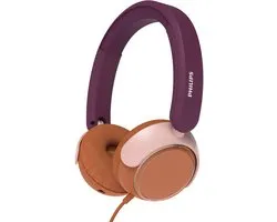 PHILIPS TAK2000MP/00 - Kinderkoptelefoon - 85 dB Veilig Luisteren - Audio Share - Ingebouwde Microfoon - Opvouwbaar - USB-C Adapter Inclusief - Magenta / Paars